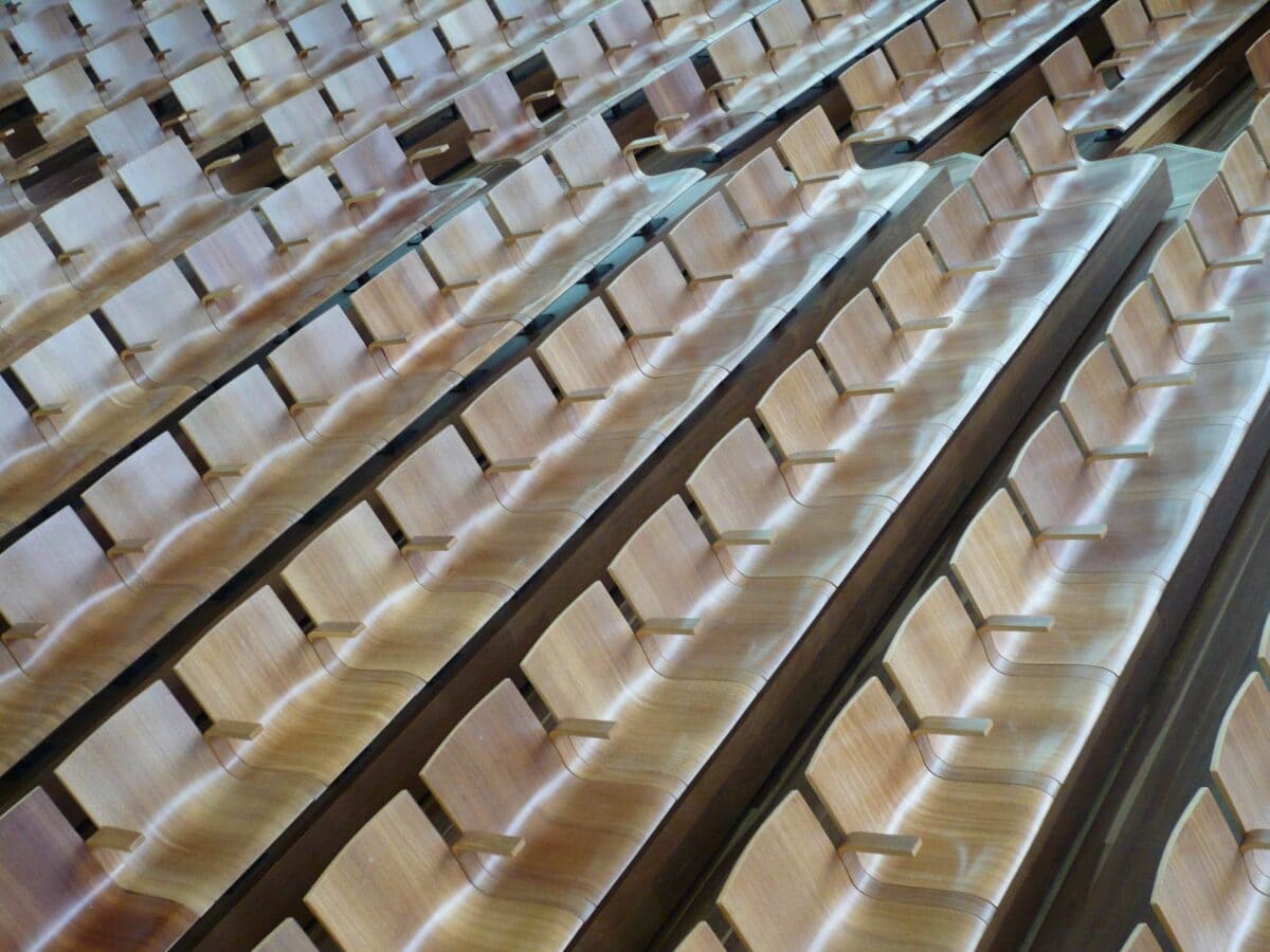 architecture arena auditorium bench