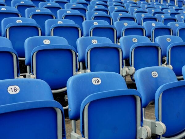 Stadium seats.