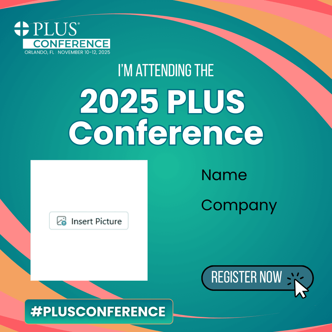 2025 PLUS Conference I am Attending Personal Graphic