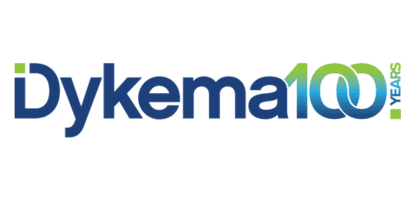 Dykema 100 years logo