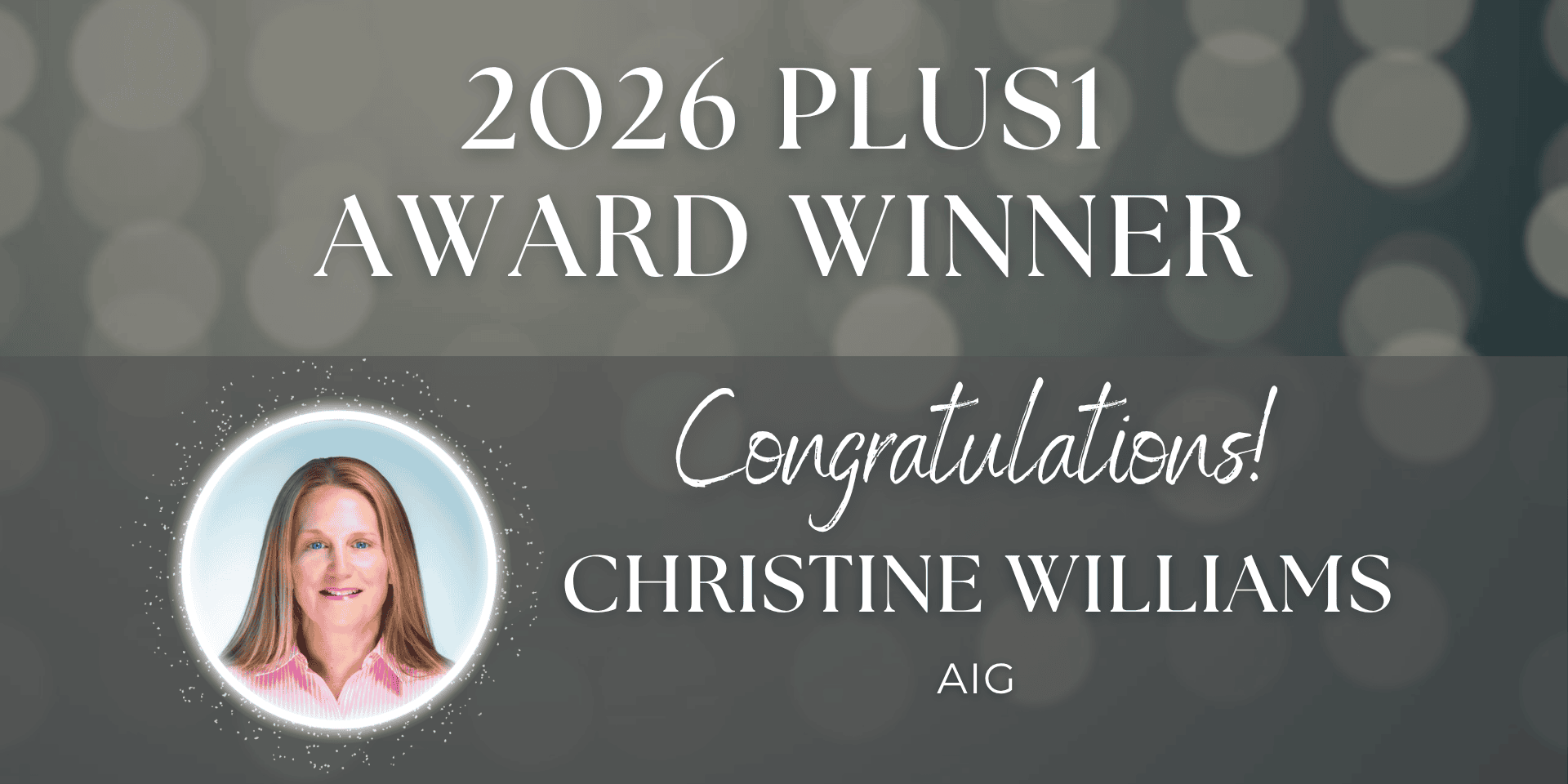 PLUS1 AWARD WINNER Blog Graphic